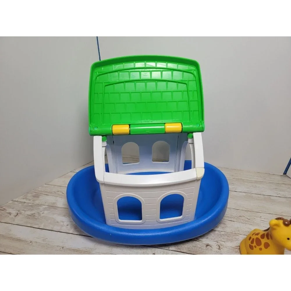 Little Tikes Noahs‎ Ark Arc Rubber Giraffes Elephants Noah Figure Bathtub Toys